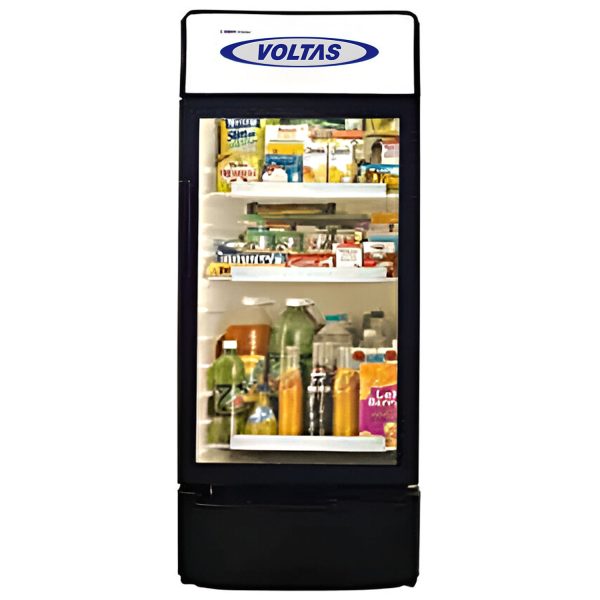 Voltas VC220 Single Door Visi Cooler, Black