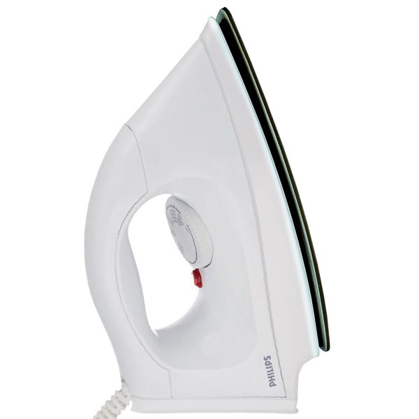 PHILIPS HI113, 1000 Watts Dry Iron with PTFE Coating, White
