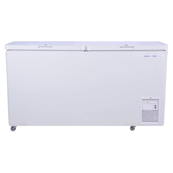 Voltas 500 Litre Double Deep Freezer with 4 Star, White, CF-500