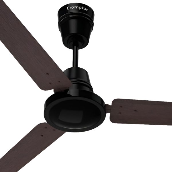 Crompton 48 Inch 5 Star BLDC Ceiling Fan with Remote, Double Ball Bearing and Anti Dust Design, Walnut Brown, ENERGION