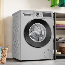 Bosch WGA1320SIN, 8 KG 1200 RPM Fully Automatic Front Load Machine with Stain Wash Selection with 8 Programes, Silver