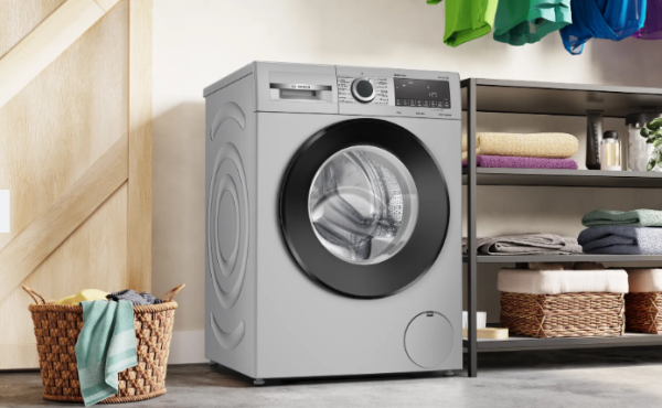 Bosch WGA1320SIN, 8 KG 1200 RPM Fully Automatic Front Load Machine with Stain Wash Selection with 8 Programes, Silver