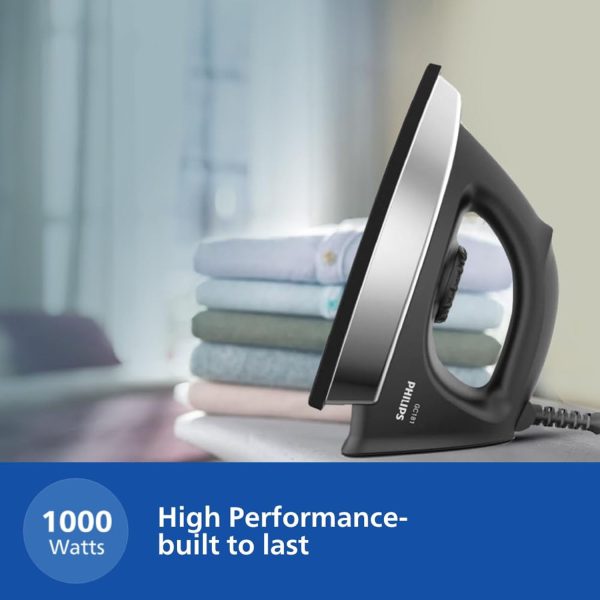 PHILIPS HD1134, 750 Watts Dry Iron with Temperature Control, Black