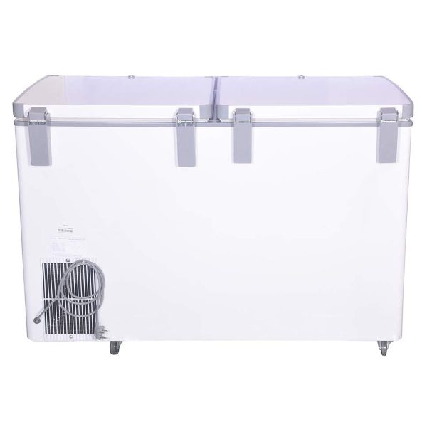 Voltas CF 320 Double Door Hard Top Deep Freezer with 3 Star Rating, White