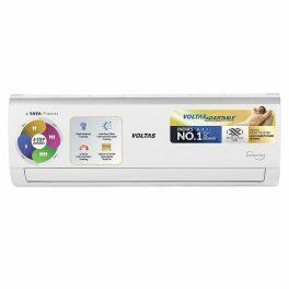 Voltas 123V Vectra Elegant 1 Ton 3 Star Inverter Split AC with 4-in-1 Convertible, White