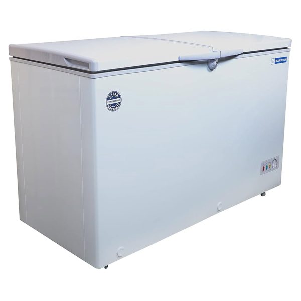 BlueStar 335 Liter Combo Cooler with Equal Partition of 175 Liter, White, CHFK350DGS