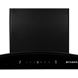 Faber 60 cm Kitchen Chimney (Hood Crest Plus HC SC BK 60, Black)
