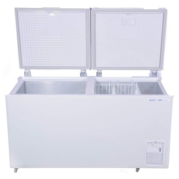 Voltas 500 Litre Double Deep Freezer with 4 Star, White, CF-500
