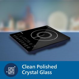 PHILIPS HD4929/01, 2100 Watts Induction Cook-top with 8 Power Levels, Black
