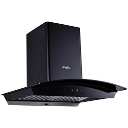Whirlpool CG 601 HAC Hood, 60 CM Chimney with Baffle Filter, Touch Control and Auto Clean, Black