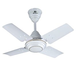 Bajaj 600MM (24Inch) Ceiling Fan with 870 RPM and Rust Free Powder Coated Finish, White, MAXIMA