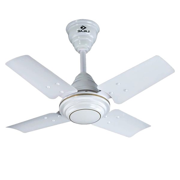 Bajaj 600MM (24Inch) Ceiling Fan with 870 RPM and Rust Free Powder Coated Finish, White, MAXIMA