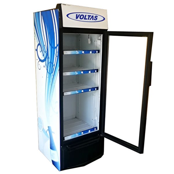 Voltas VC220 Single Door Visi Cooler, Black