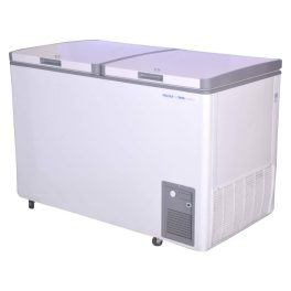Voltas CF 320 Double Door Hard Top Deep Freezer with 3 Star Rating, White