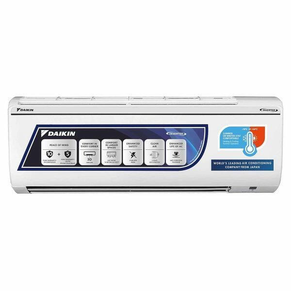 Daikin FTKL60UV 1.8 Ton 3 Star Inverter Split AC with 4 Way Swing and PM 2.5 Filter, White