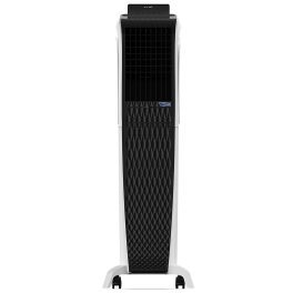 Symphony 55 Liter Tower Air Cooler with 3 Side Honeycomb Pad, Auto Pop-Up Touchscreen and Magnetic Remote, White/Black, DIET 3D 55I