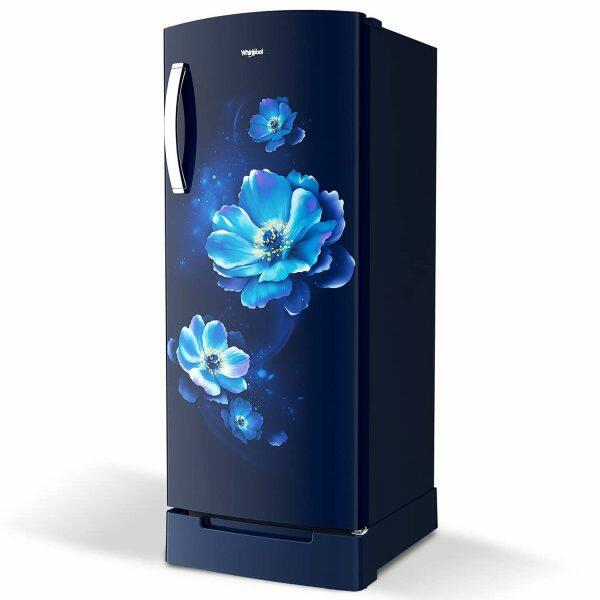 Whirlpool 215 Impro Roy, 192 Litre 4 Star Single Door Refrigerator with Inverter Compressor and Base Drawer, Saphire Antelia