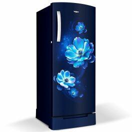 Whirlpool 215 Impro Roy, 192 Litre 4 Star Single Door Refrigerator with Inverter Compressor and Base Drawer, Saphire Antelia