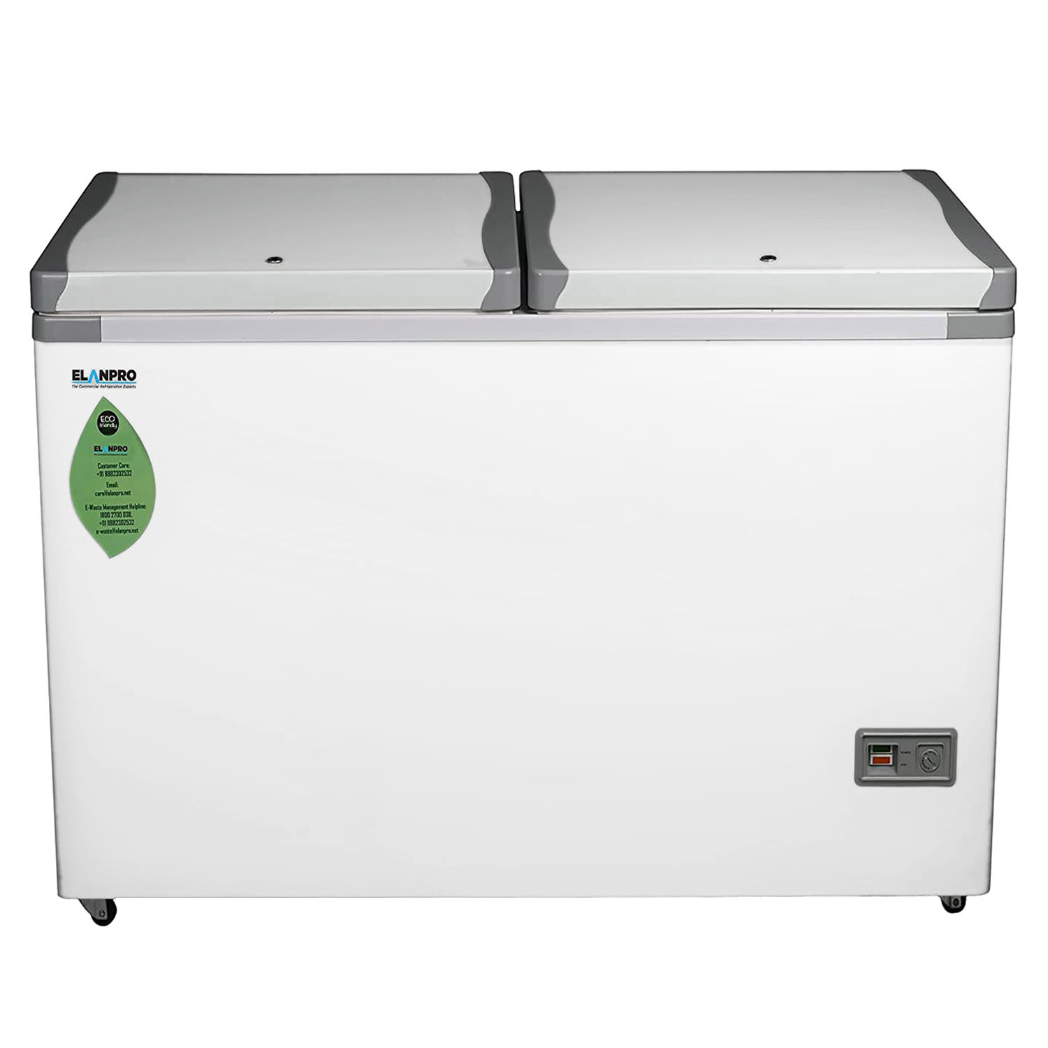 Elanpro 322 Litre Double Door Deep Freezer with High Insulation, White, EF335DG Elanpro 322 Litre Double Door Deep Freezer with High Insulation, White, EF335DG