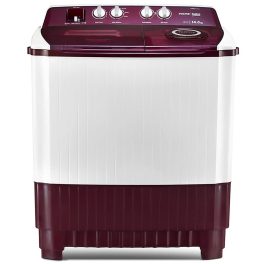 Voltas Beko WTT140ABRT, 14 KG Semi Automatic Machine with Fast Dry System and Double Cascade System, Burgandy