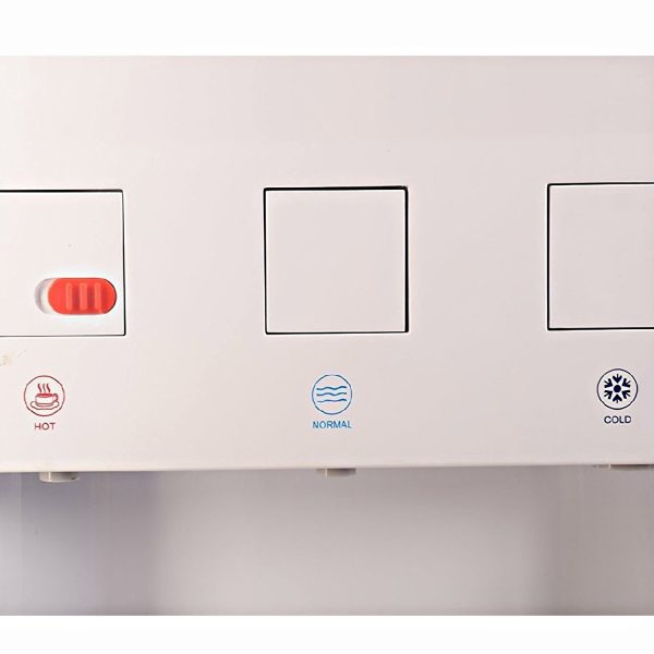 BlueStar Water Dispenser with Refrigerator with Normal, ACold and Hot Tap, White, BWD3FMRGA