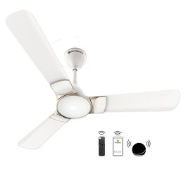 Atomberg 1200MM (48 Inch) BLDC Ceiling Fan with IOT and Remote and LED Indicators, Snow White, ERICA SMART