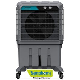 Symphony Movicool 125 Commercial Cooler with Honeycomb Pad and Lockable Wheels, Grey
