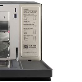 LG MJEN326PKW, 32 Litre Charcoal Convection Microwave with 360 Degree Motorised Rotisserie and Wi-Fi, Black