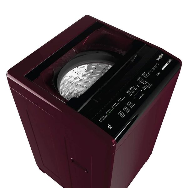 Whirlpool Whitemagic Classic, 6.5 KG Fully Automatic Machine with Smart Sensors and Smart Lint Filter, Rosewood Wine