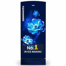 Whirlpool 215 Impro Roy, 192 Litre 4 Star Single Door Refrigerator with Inverter Compressor and Base Drawer, Saphire Antelia