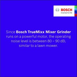 Bosch MGM8842GIN, 1000 Watt 4 Jar Mixer Grinder with Stone Pounding Technology and 5 Year Motor Warranty, Grey