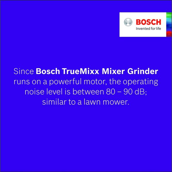 Bosch MGM8842GIN, 1000 Watt 4 Jar Mixer Grinder with Stone Pounding Technology and 5 Year Motor Warranty, Grey