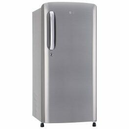 LG 185L Single Door Refrigerator (GL-B201APZD, Shiny Steel)