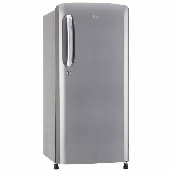 LG 185L Single Door Refrigerator (GL-B201APZD, Shiny Steel)