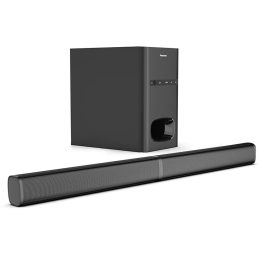 Panasonic 80 Watts Home Theatre with 2.1 Channel Convertible Soundbar and RemotMe, Black, HT260GW