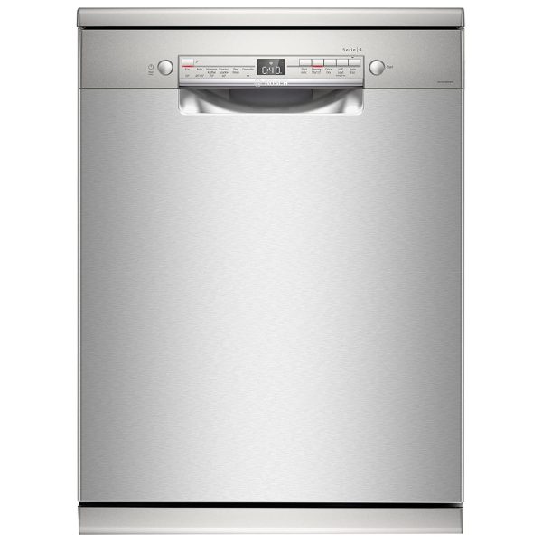 Bosch SMS6ITI, 13 Place IOT Enabled Freestanding Dishwasher with 3 Stage Rackmatic Design, Silver