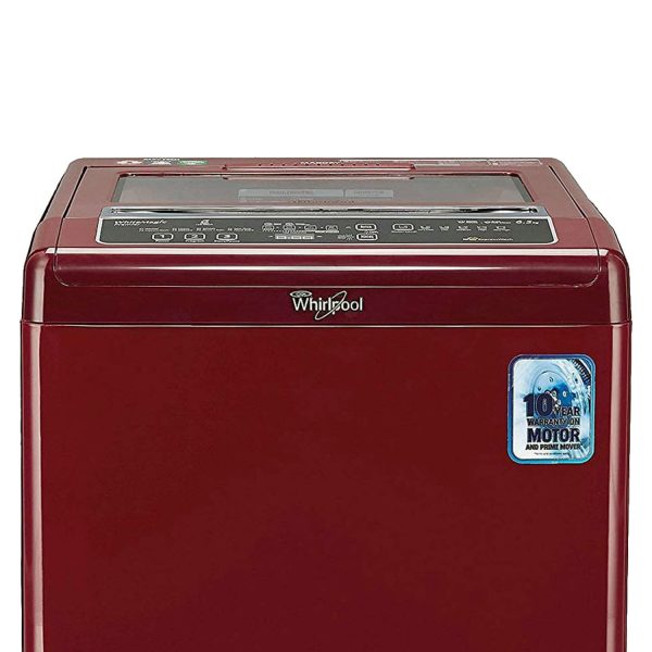 Whirlpool Classic 7.0 Genx, 7 KG Fully Automatic Machine with 6 Smart Sensors and Zero Pressure Fill Technology, Rosewood Wine