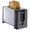 Bajaj 2 Slice Automatic Pop-Up Toasted with Dust Cover and Slide Out Crumb Tray, Silver/Black, ATX-3
