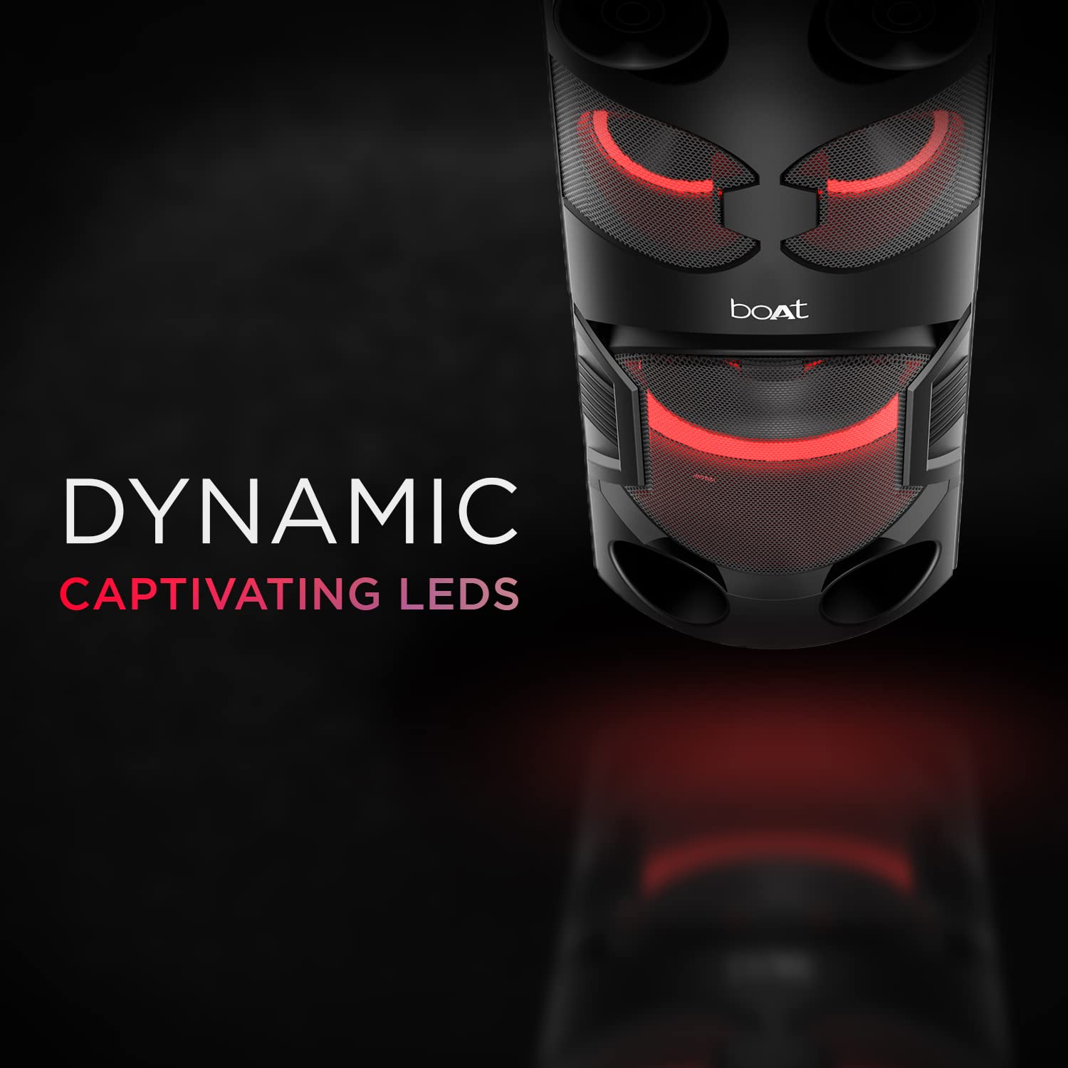 boAt 70Watts Party Speaker with 7 Hours of Battery Backup, Black, Partypal 208 boAt 70Watts Party Speaker with 7 Hours of Battery Backup, Black, Partypal 208