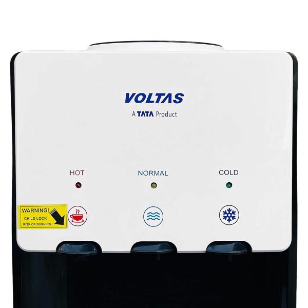 Voltas Table Top Water Dispenser with Normal, Cold and Hot Tap, White