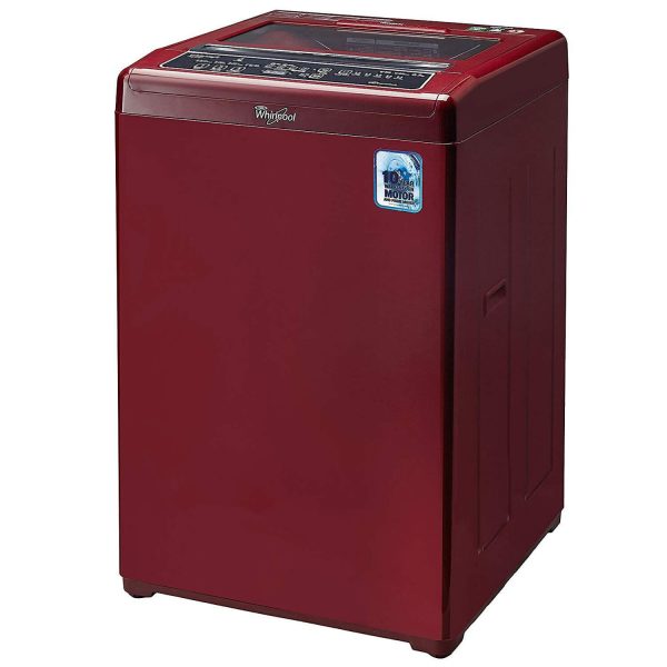 Whirlpool Classic 7.0 Genx, 7 KG Fully Automatic Machine with 6 Smart Sensors and Zero Pressure Fill Technology, Rosewood Wine