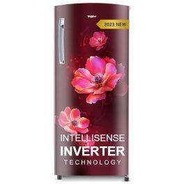 Whirlpool 215 IMPRO PRM 4S INV, 192L 4 Star Icemagic Pro Inverter Direct-Cool Single Door Refrigerator, 10 Years Warranty on Compressor, Wine Antelia
