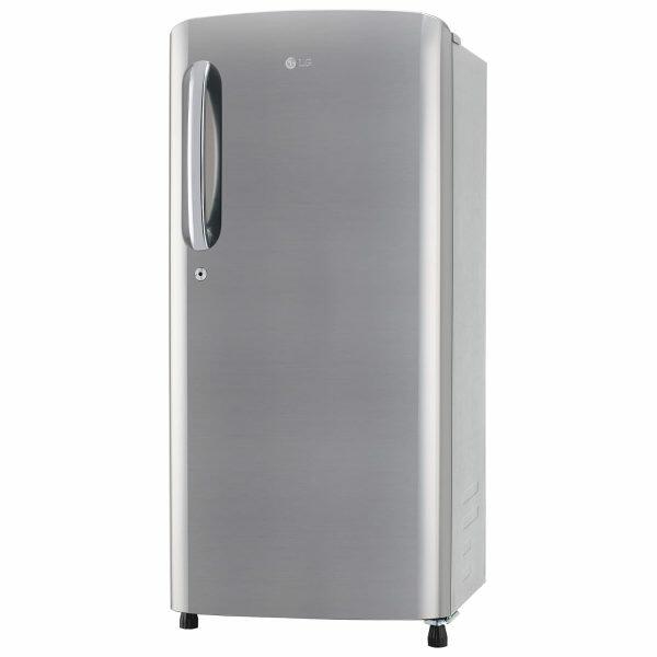 LG 185L Single Door Refrigerator (GL-B201APZD, Shiny Steel)