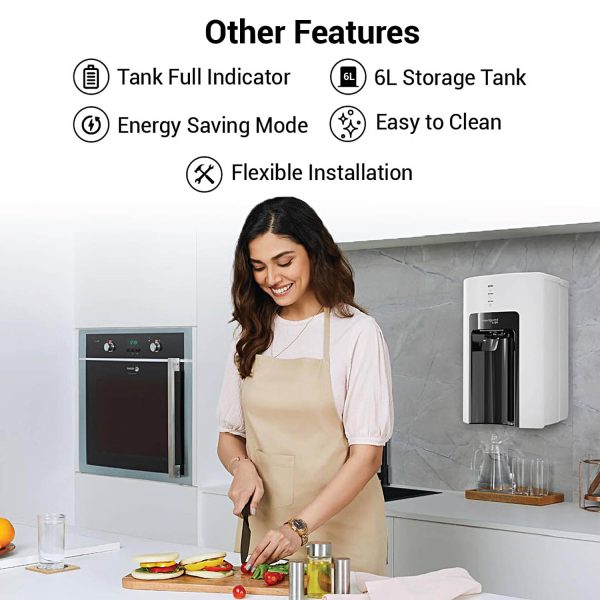Eureka Champ UV, 6 Litre Storage Purifier for Muncipal Water with Energy Saving Mode, White