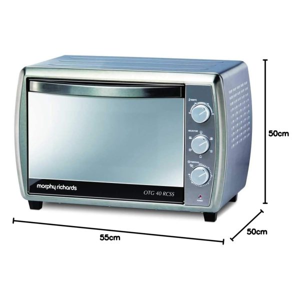 Morphy Richards 40 Liter OTG with 0-90 Minutes bypass Timer, Grey, OTG40RC-SS
