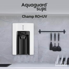 Eureka Champ RO+UV, 6 Litre Storage Purifier for Hard Water with Energy Saving Mode, White