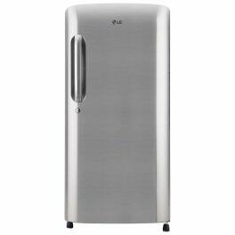 LG 185L Single Door Refrigerator (GL-B201APZD, Shiny Steel)