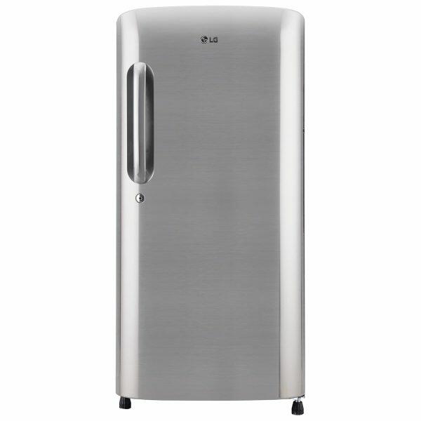 LG 185L Single Door Refrigerator (GL-B201APZD, Shiny Steel)