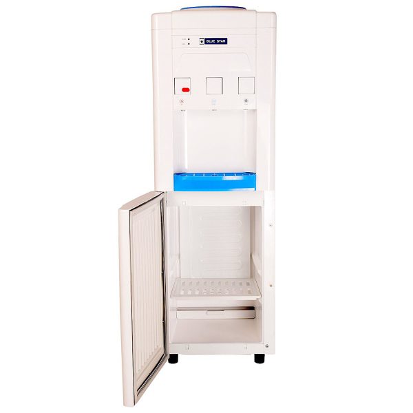 BlueStar Water Dispenser with Refrigerator with Normal, ACold and Hot Tap, White, BWD3FMRGA