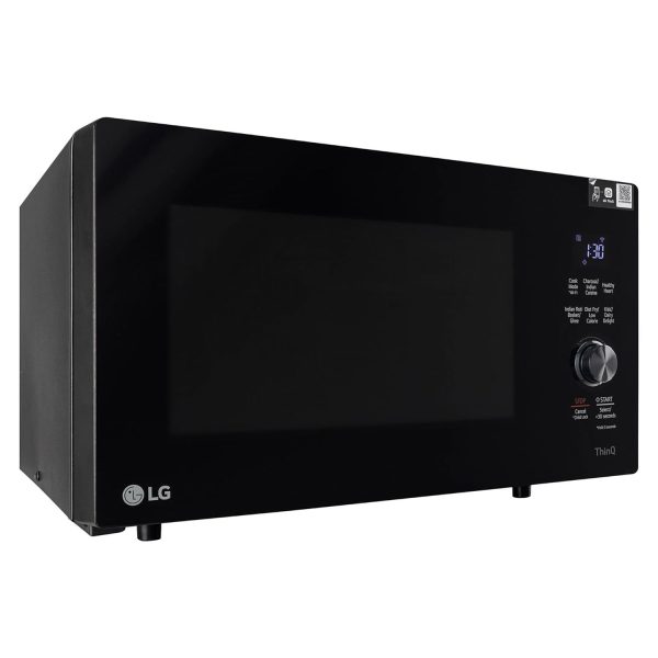 LG MJEN286UFW, 28 Litre Charcoal Convection Microwave with Glass Touch & Dial and Wi-Fi, Black